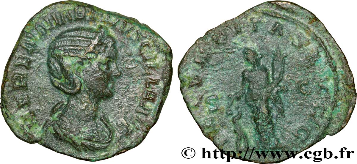 HERENNIA ETRUSCILLA Sesterce VF