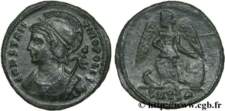 CONSTANTINOPLE Centenionalis ou nummus SUP/TTB