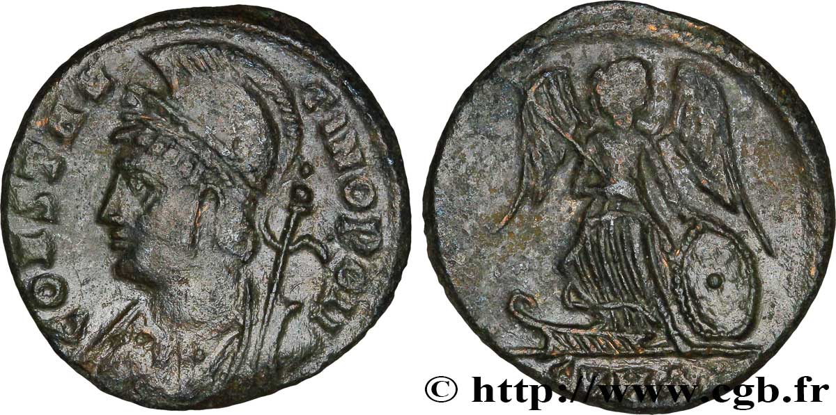CONSTANTINOPLE Centenionalis ou nummus TTB+
