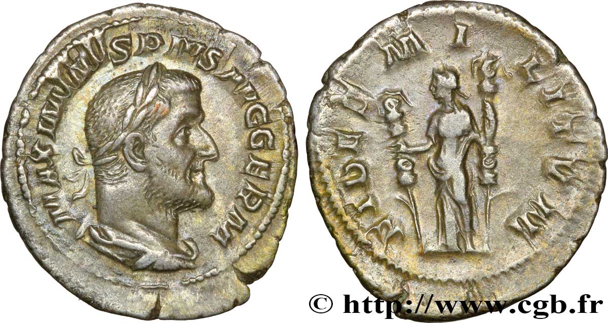 MAXIMINUS I Denier AU/XF