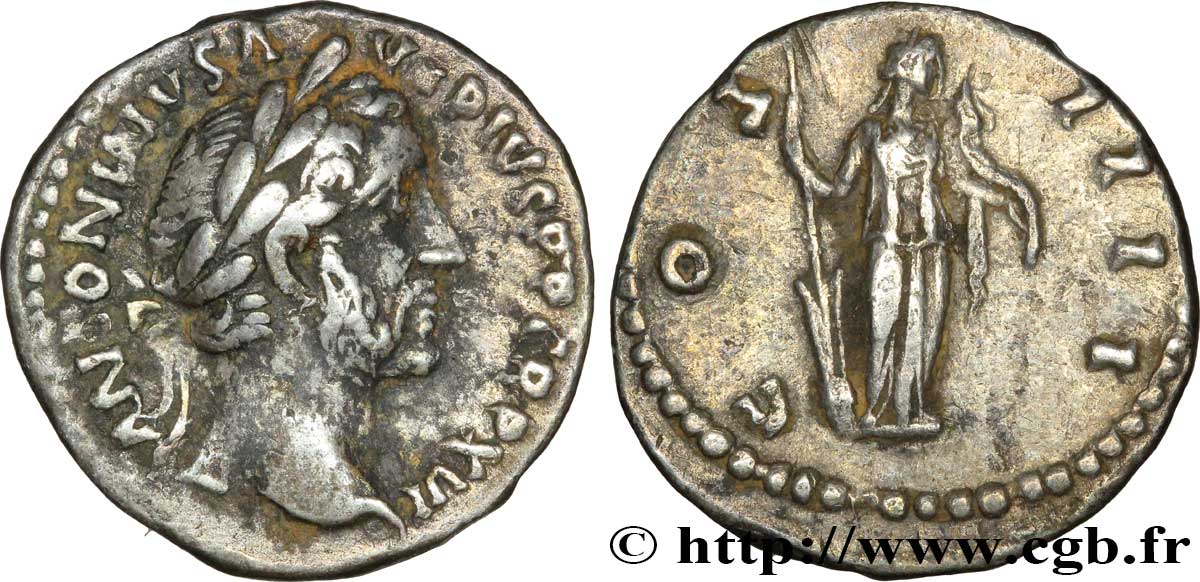 ANTONINUS PIUS Denier XF