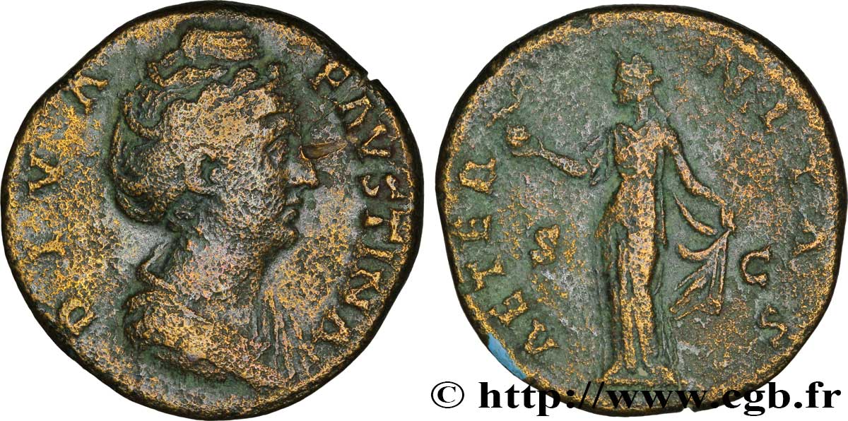 FAUSTINE MÈRE Sesterce TB