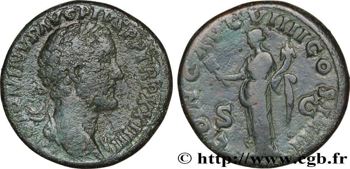 ANTONIN LE PIEUX Sesterce TB