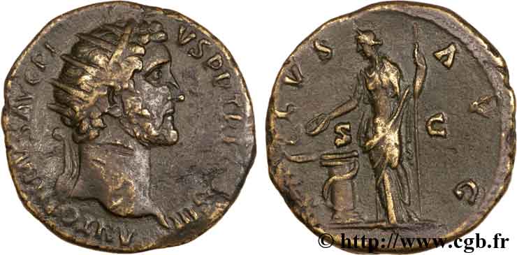 ANTONIN LE PIEUX Dupondius TTB