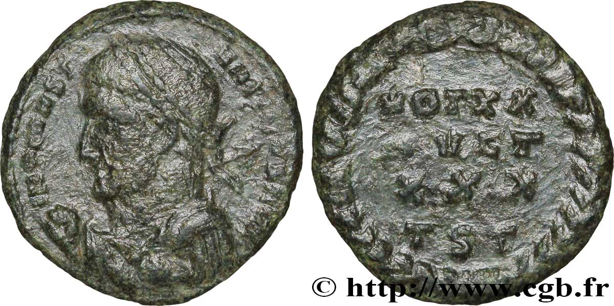 CONSTANTIN Ier LE GRAND Centenionalis ou nummus TTB