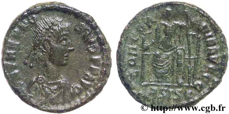 THÉODOSE Ier Nummus, (PB, Æ 3) TTB