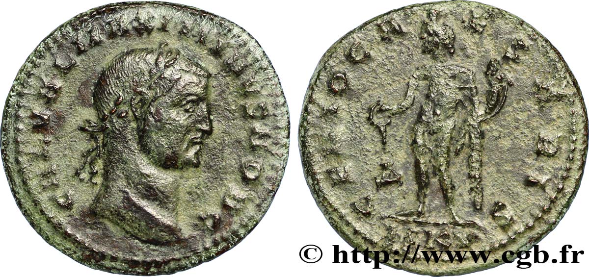 MAXIMIN II DAIA Follis ou nummus TTB+