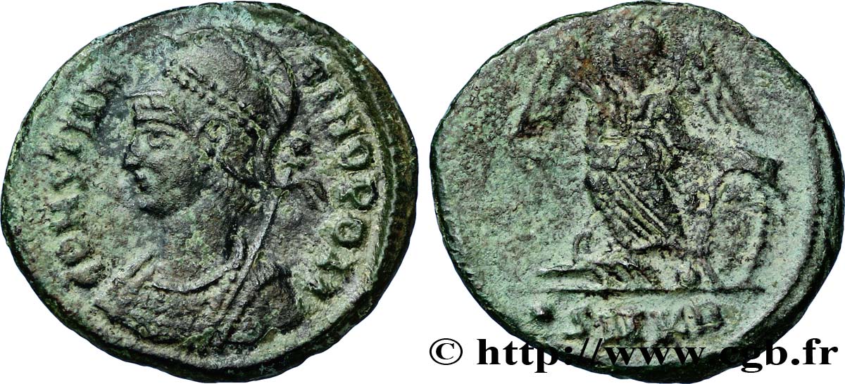 CONSTANTINOPLE Centenionalis ou nummus TTB+/TTB