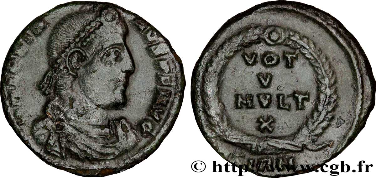 JOVIEN Maiorina ou nummus, (PB, Æ 3) TTB