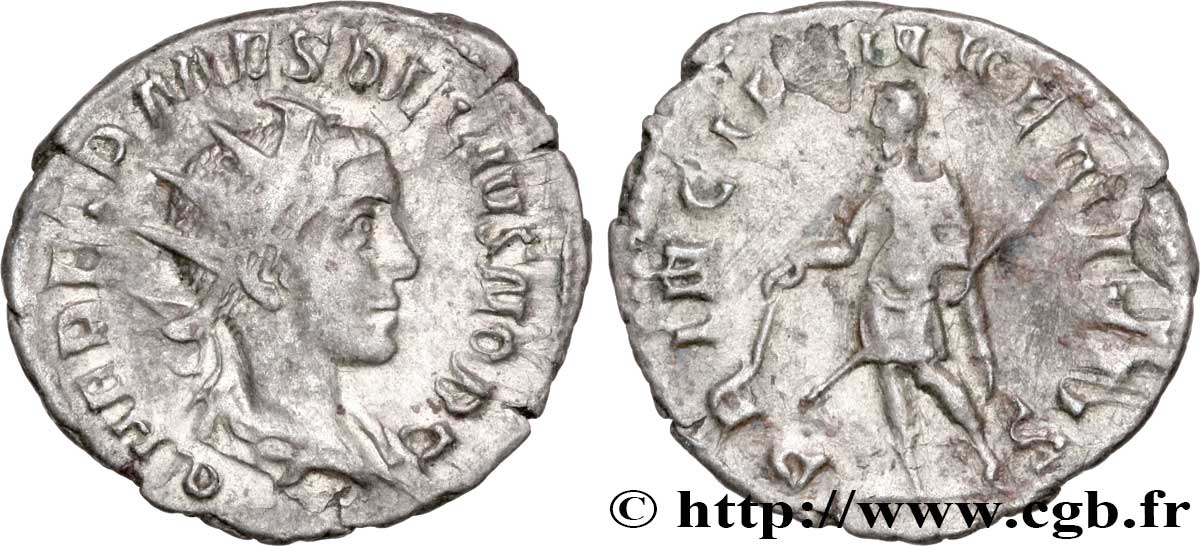 HÉRENNIUS ÉTRUSCUS Antoninien TTB/TB+