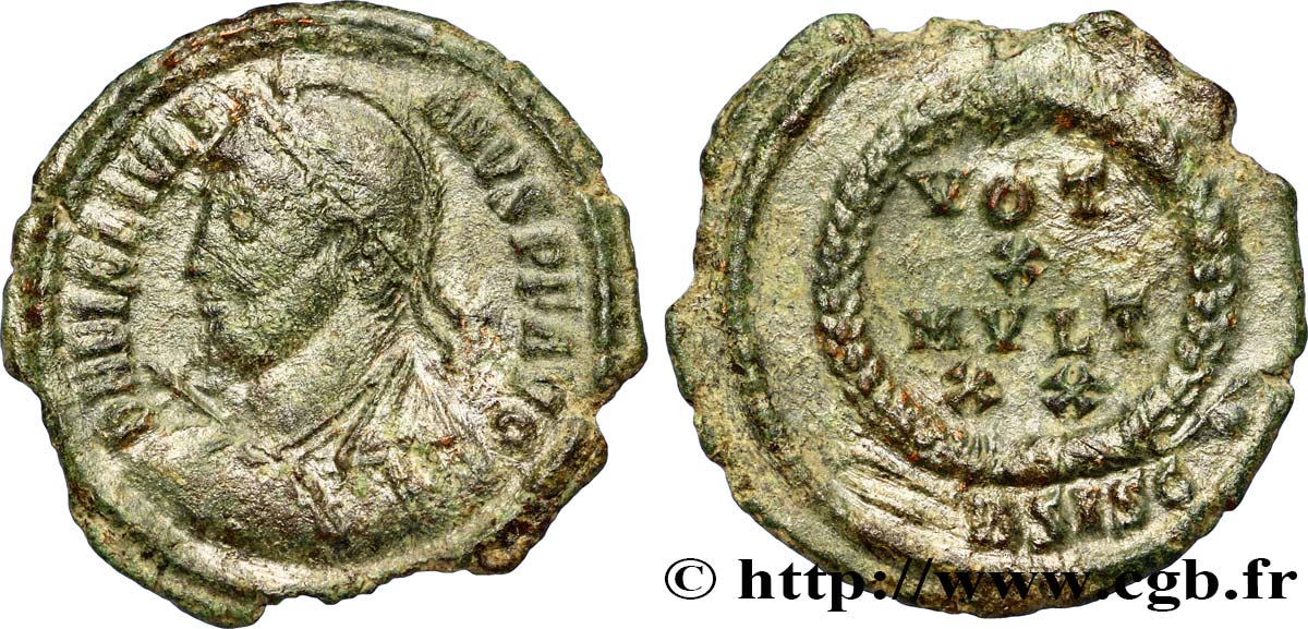 IULIANUS II DER PHILOSOPH Maiorina ou nummus, (PB, Æ 3) SS/fVZ
