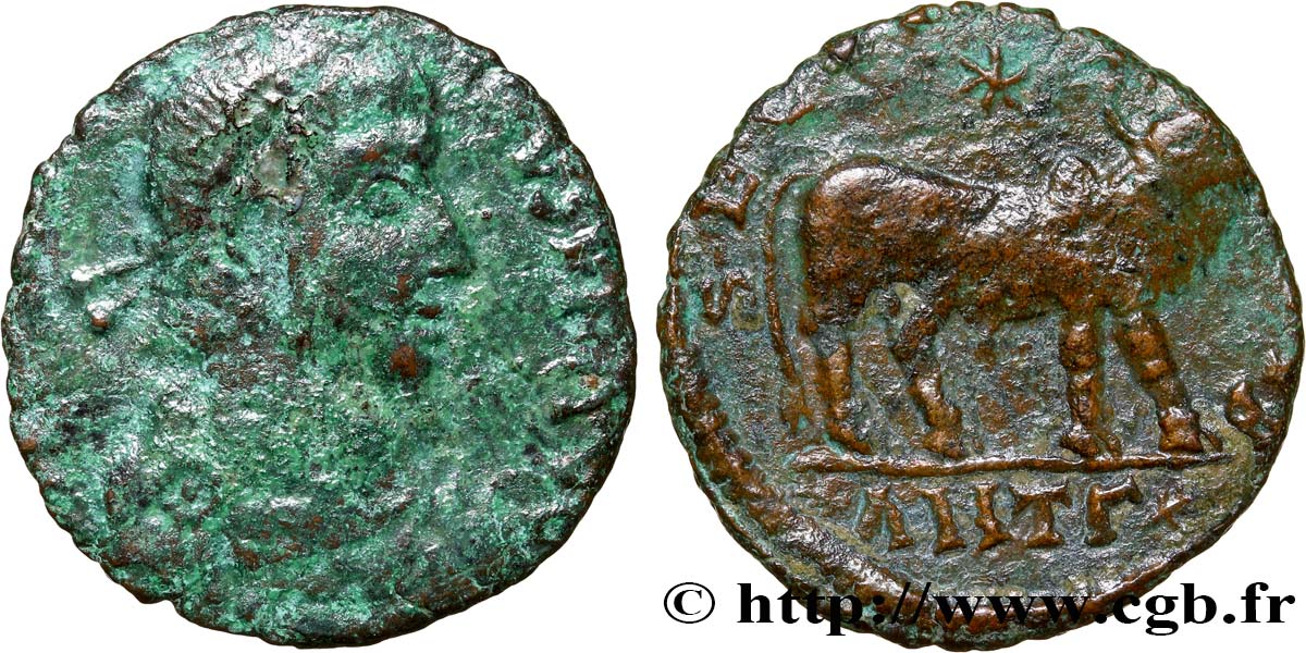 IULIANUS II DER PHILOSOPH Double maiorina, (GB, Æ 1) S
