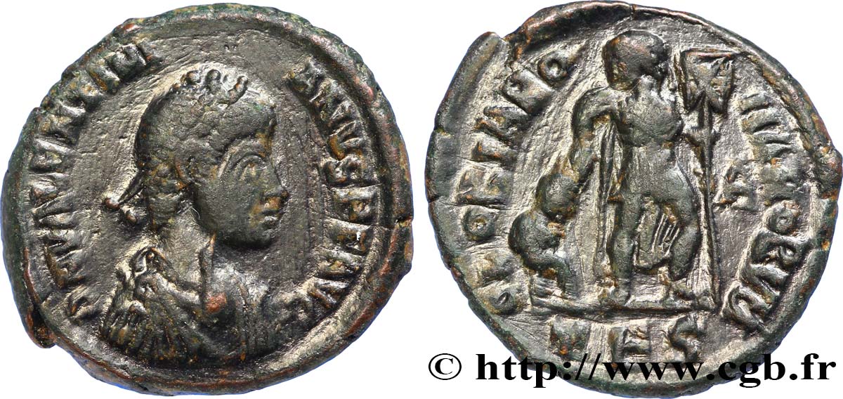 VALENTINIEN Ier Nummus, (PB, Æ 3) SUP