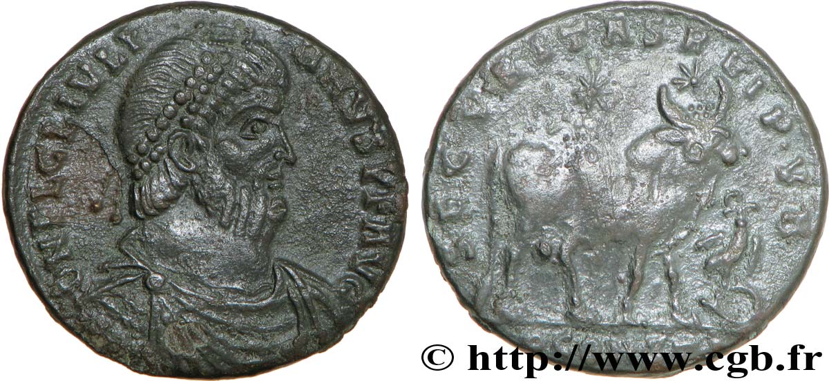 JULIEN II LE PHILOSOPHE Double maiorina, (GB, Æ 1) TTB+/TTB