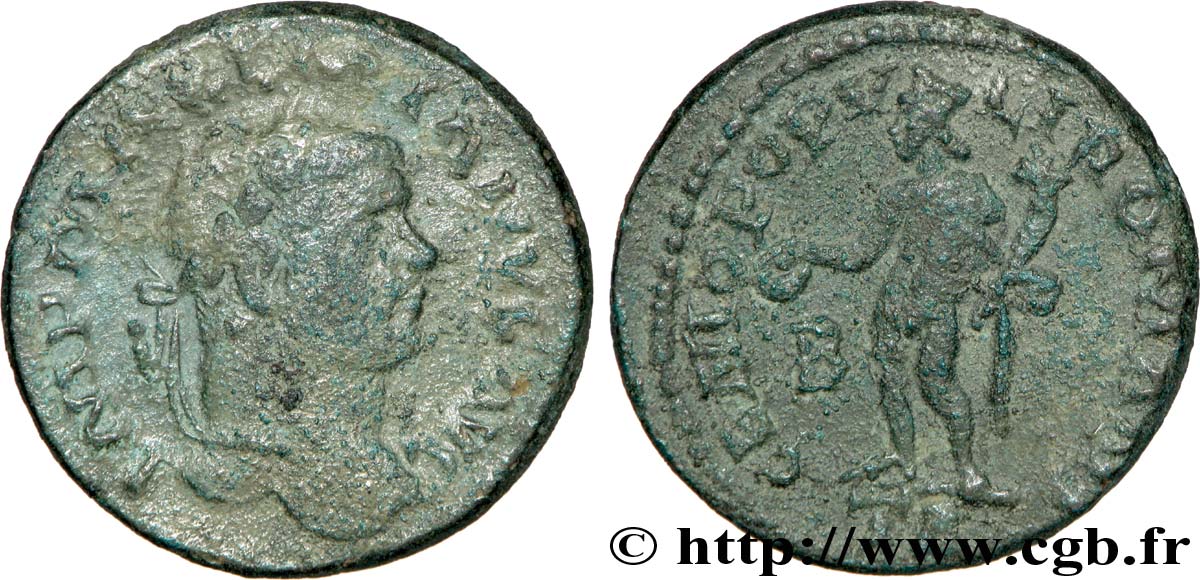 MAXIMIEN HERCULE Follis ou nummus TTB