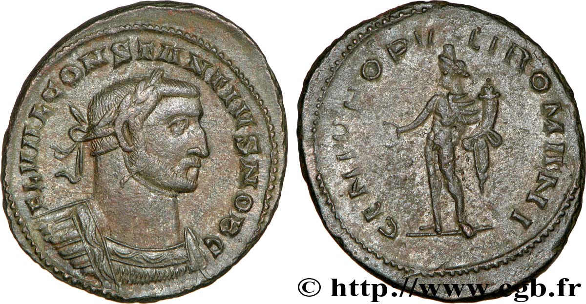 CONSTANCE Ier CHLORE Follis ou nummus TTB+
