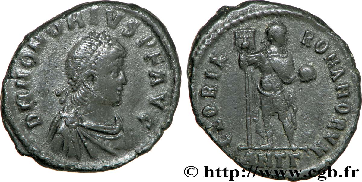 HONORIUS Maiorina pecunia, (MB, Æ 2) TTB