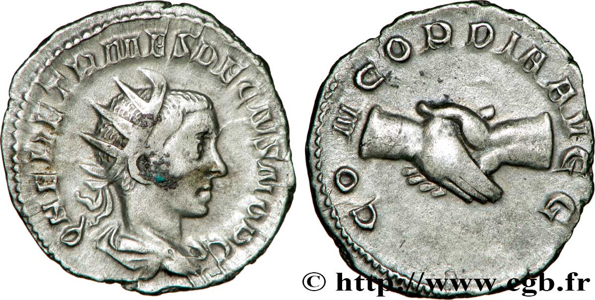 HÉRENNIUS ÉTRUSCUS Antoninien TTB+