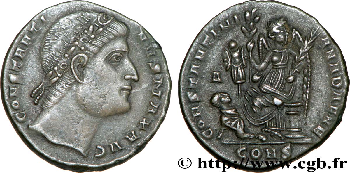 CONSTANTIN Ier LE GRAND Centenionalis ou nummus TTB+