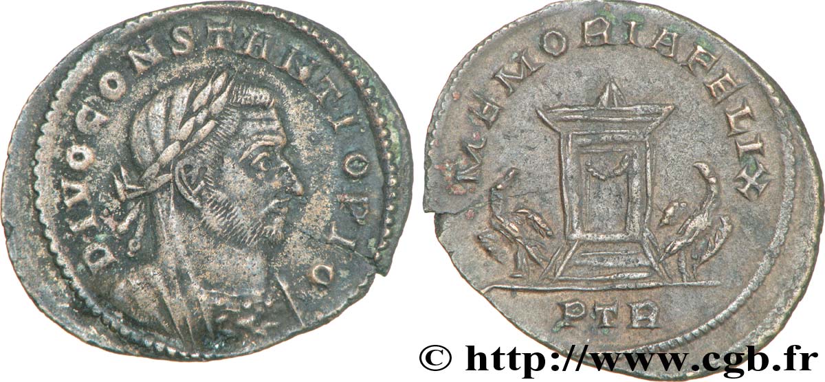 CONSTANCE Ier CHLORE Follis ou nummus TTB+