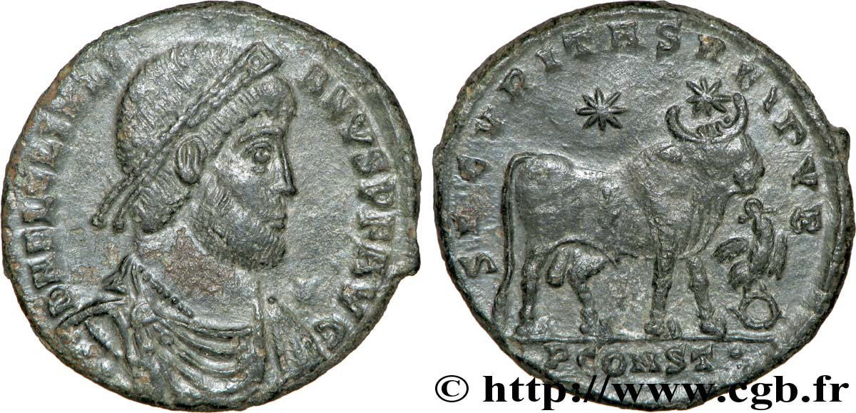 GIULIANO II IL FILOSOFO Double maiorina, (GB, Æ 1) SPL