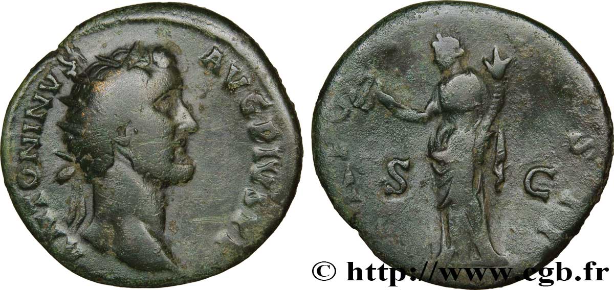 ANTONIN LE PIEUX Dupondius TB