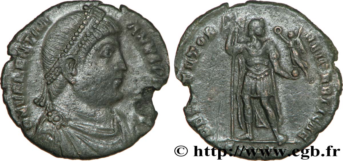 VALENTINIEN Ier Double maiorina, (GB, Æ 1) TTB+