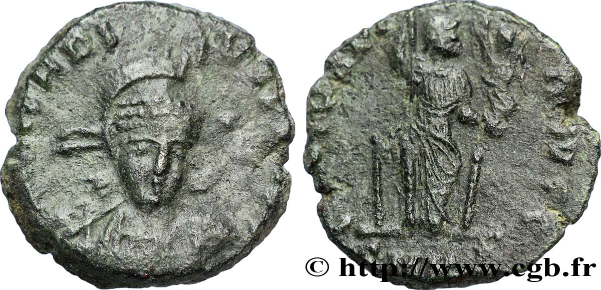 ARCADIO Nummus, (PB, Æ 3) BC+