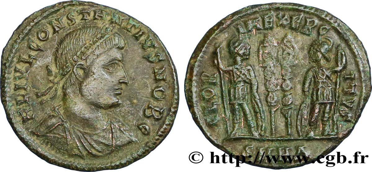 CONSTANCE II Centenionalis ou nummus TTB