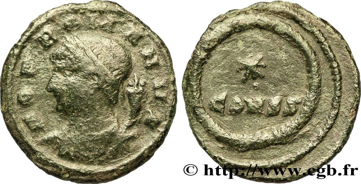 POPULO ROMANO Demi-centenionalis ou demi-nummus BC+