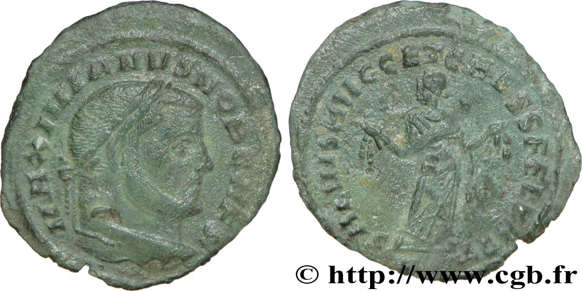 GALÈRE Follis ou nummus TB+