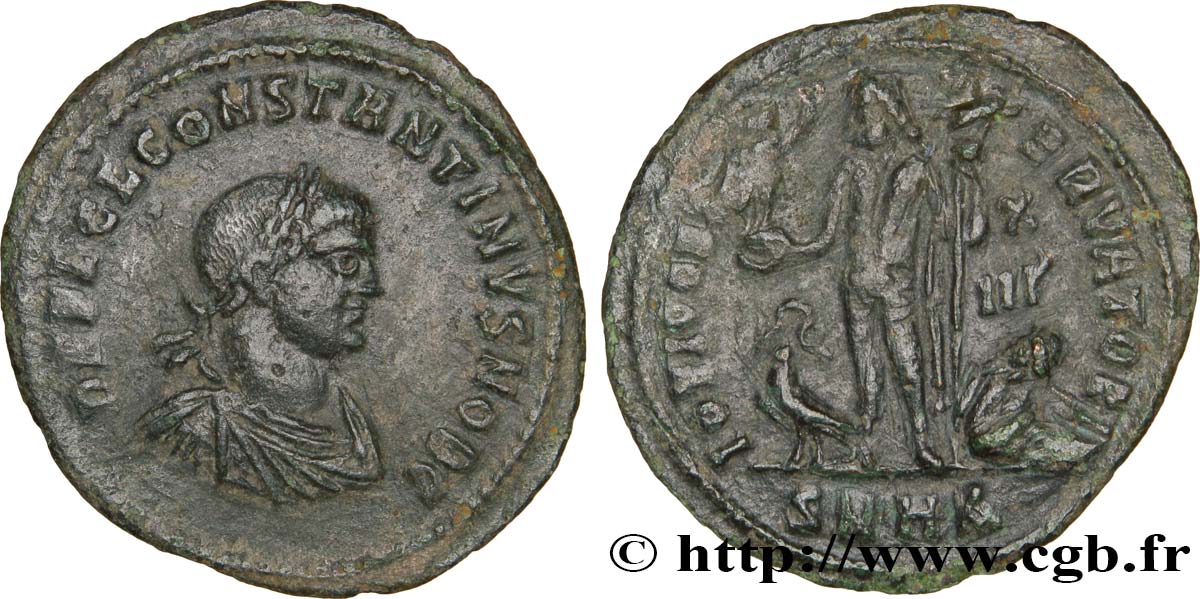 CONSTANTIN II Follis ou nummus TTB+/TTB