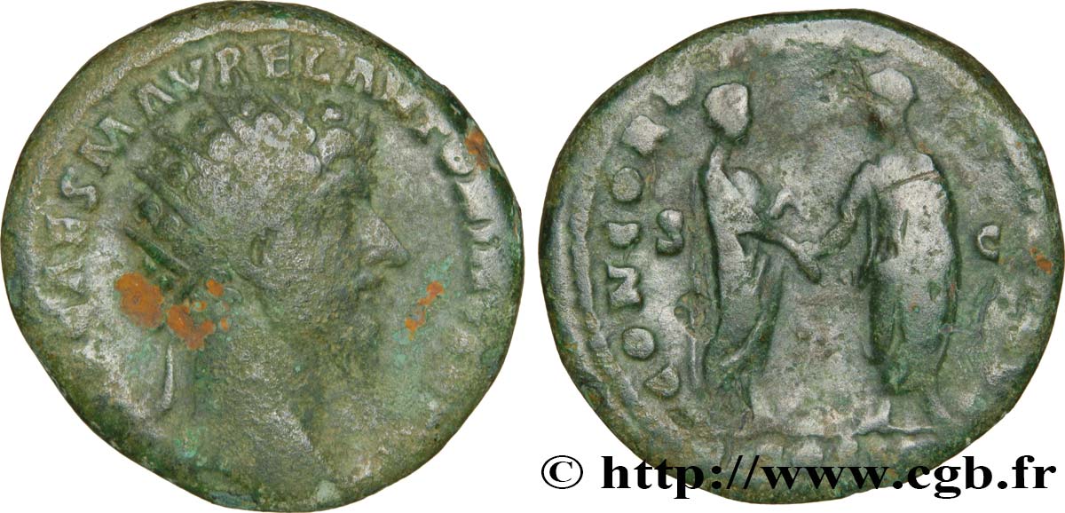 MARC AURÈLE Dupondius TB
