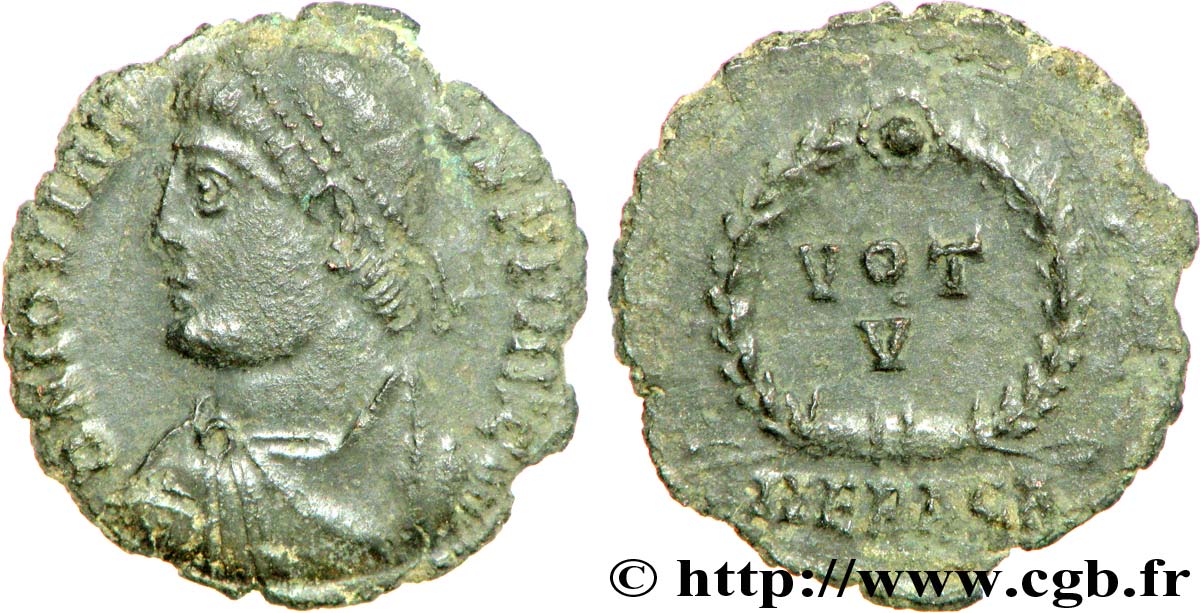 GIOVIANO Maiorina ou nummus, (PB, Æ 3) q.BB