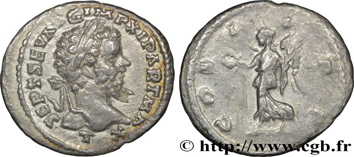 SEPTIME SÉVÈRE Denier TTB+/TB