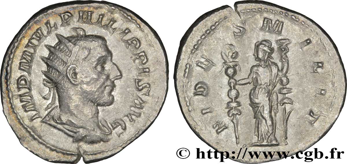 PHILIPPE Ier L ARABE Antoninien TTB