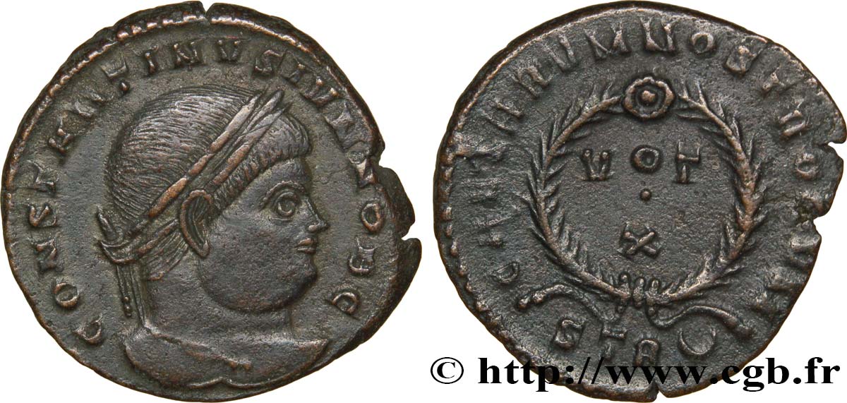 CONSTANTIN II Centenionalis ou nummus SUP