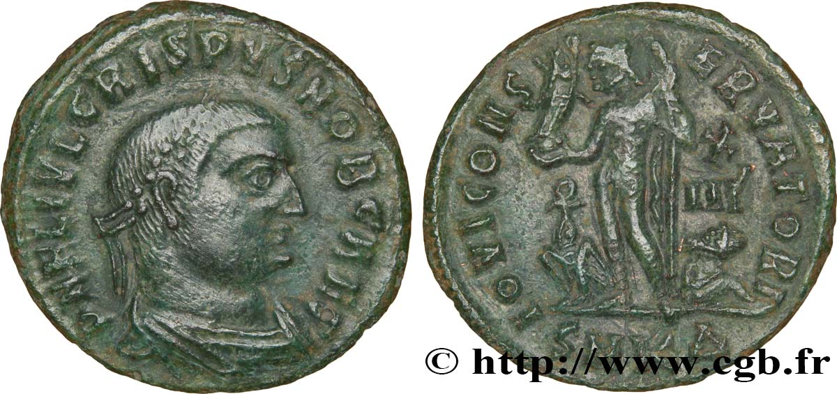 CRISPUS Follis ou nummus TTB+