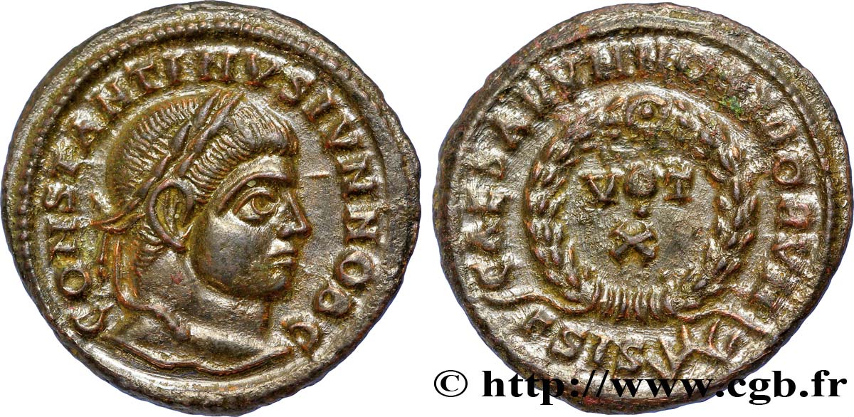 CONSTANTIN II Centenionalis ou nummus SPL/SUP