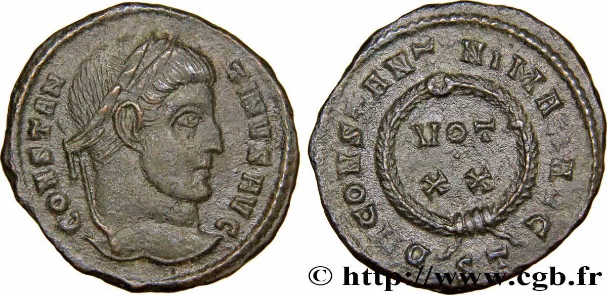 CONSTANTIN Ier LE GRAND Centenionalis ou nummus TTB