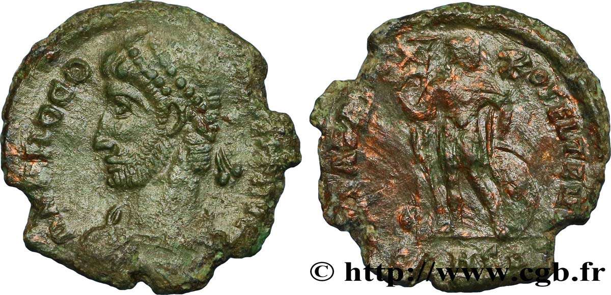 PROCOPE Maiorina ou nummus, (PB, Æ 3) TTB