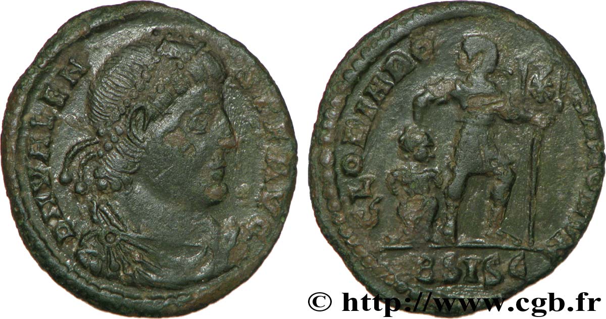 VALENS Nummus, (PB, Æ 3) TTB+/TTB
