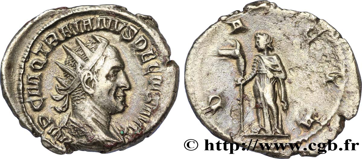 TRAJAN DÈCE Antoninien TTB