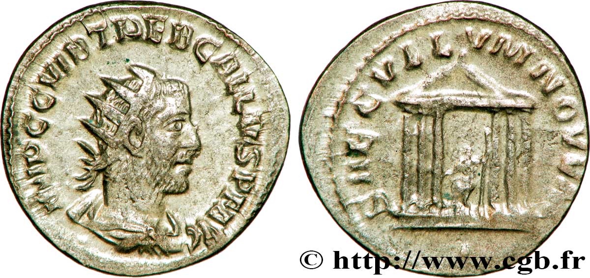 TREBONIANUS GALLUS Antoninien MS/AU