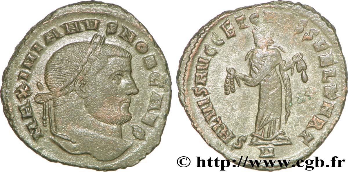 GALÈRE Follis ou nummus SUP