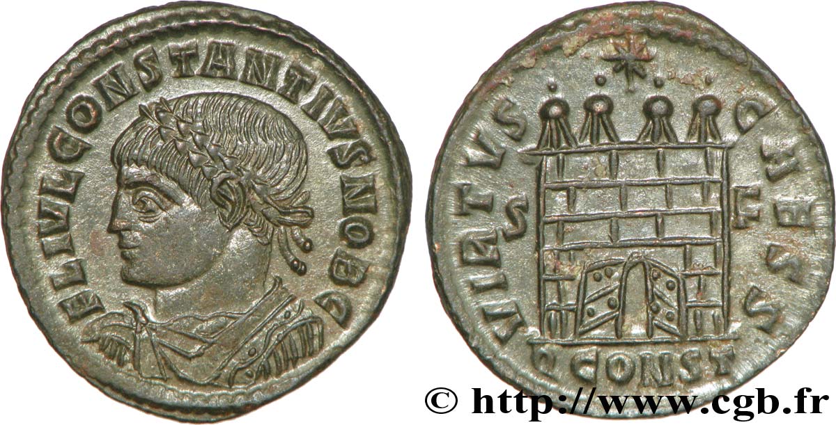 CONSTANCE II Centenionalis ou nummus FDC