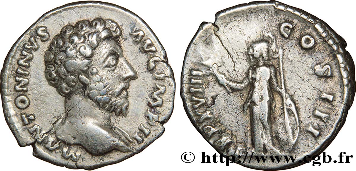 MARC AURÈLE Denier TTB+/TTB