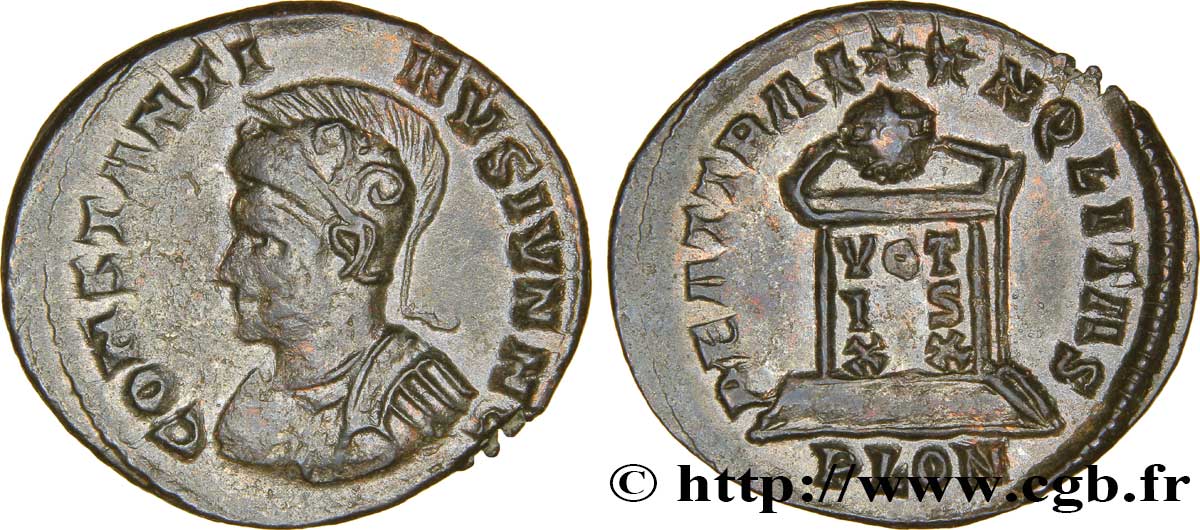 CONSTANTIN II Centenionalis ou nummus SPL