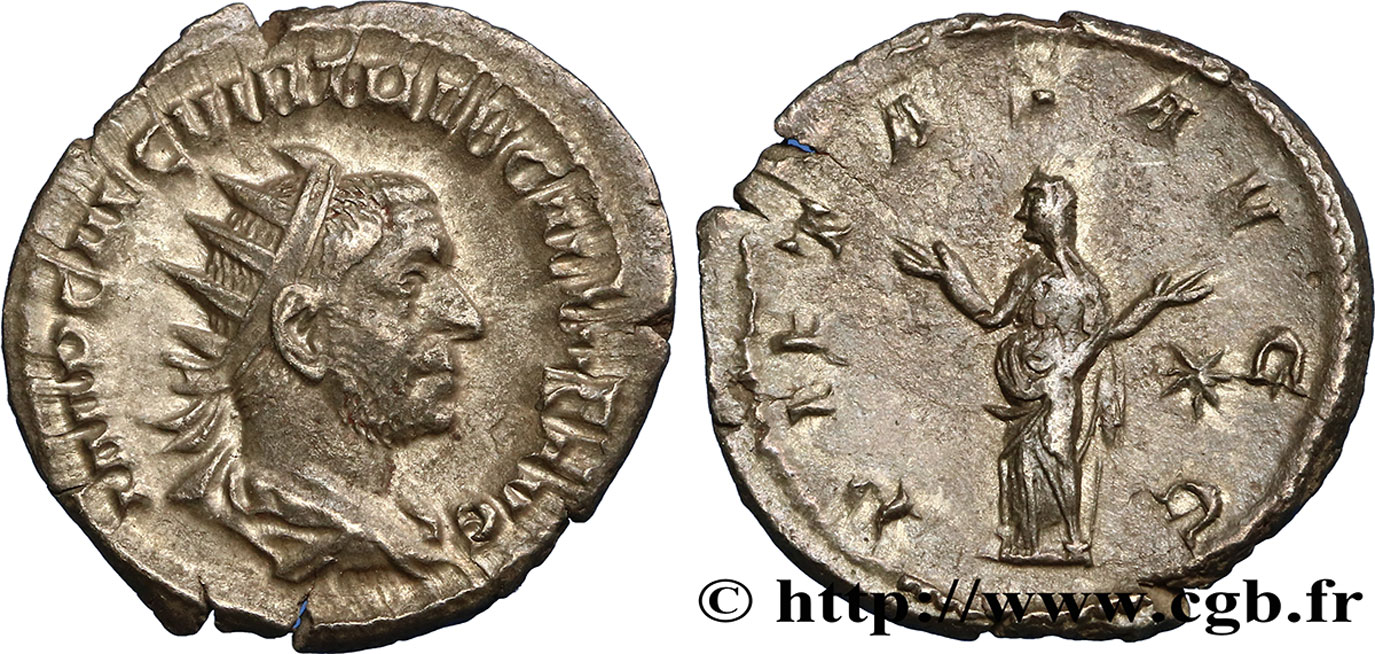 TREBONIANUS GALLUS Antoninien fVZ/SS