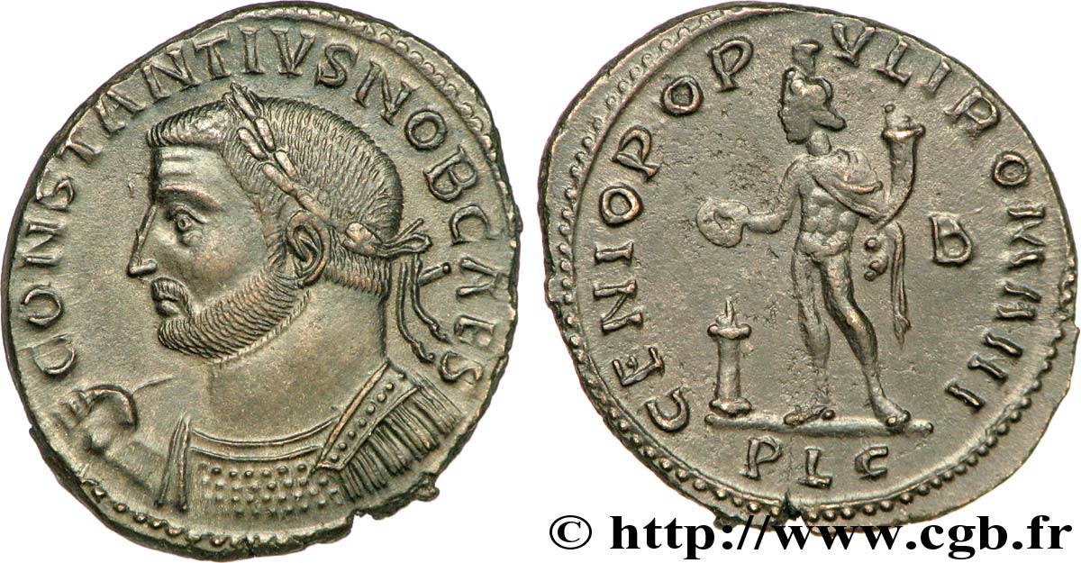 CONSTANCE Ier CHLORE Follis ou nummus SPL/SUP